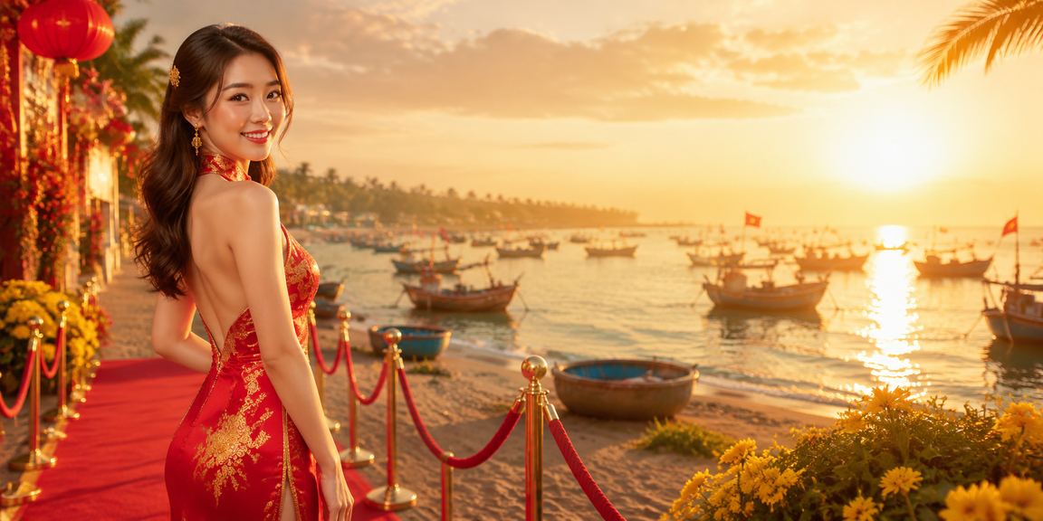 Cảnh biển Mũi Né tượng trưng cho sự cân bằng và bình yên trong giải trí